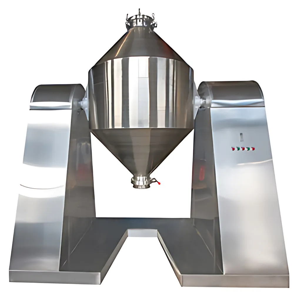 Double Cone Type Double Screw Powder Paddle Mixer Food Drying Equipment Sale Factory Sample 1000kg