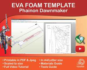 OEM Odm <span class=keywords><strong>Anime</strong></span> Hsr Phainon S Dawnmaker 120Cm Eva Foam Template - Product Image 3