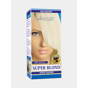 Crema Profesional para Aclarar el Cabello Eclair, Removedor de Color Permanente Orgánico para Todo Tipo de Cabello, SUPER BLOND, Paquete de Sobres - Product Image 1