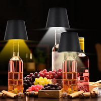 Lampe sans fil pour bouteille de vin de table à gradation LED Lampe décorative élégante pour bouteille de vin Lampe de table pour bouchon de bouteille pour bar restaurant