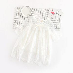 Vestido de Tul con Encaje para Bebés Niñas, Vestido Elegante de Verano para Niñas, Venta al Por Mayor - Product Image 3