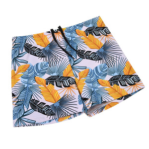Trajes de Baño para Hombre, Estampado Tropical, Poliéster, con Cordón Ajustable, Shorts de Playa para Vacaciones, Corte Adulto - Product Image 1