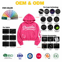 Sudadera con Capucha Personalizada de Algodón Grueso de Alta Calidad con Estampado Digital, Efecto Desgastado por el Sol, Estilo Urbano Vintage, Hombros Caídos, con Pedrería, para Hombre