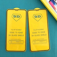Kaca Tempered Cetak Sutra HD 9D untuk iPhone 18/17/16/15/14/13/12 Mini/Pro Max, Samsung S25/S24/S23, Pelindung Layar 9H
