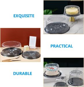 Cajas Redondas de Plástico PET Transparente para Empacar Pasteles, de Grado Alimenticio, Desechables, con Tapa Antivaho, Grosor Personalizable, Venta al Por Mayor - Product Image 4