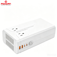 Transformateur de tension Foxcan 1600W, convertisseur de voyage double AC à onde sinusoïdale, 220V vers 110V, multiprise pour sèche-cheveux Dyson