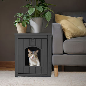 견고하고 조립하기 쉬운 실내외 다기능 고양이집 방수 방풍 숨김형 화장실 플라스틱 단열 - Product Image 4