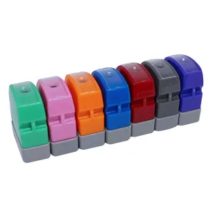 Kleurrijke Flash Stempel Speelgoed Machine Sleutelhanger Zelfinktende Stempel Houder HA1027