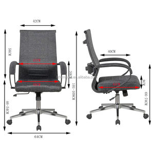 Silla de Oficina Ejecutiva Moderna de Alta Calidad con Malla Transpirable, Altura Ajustable y Estructura de Madera, en Oferta - Product Image 6