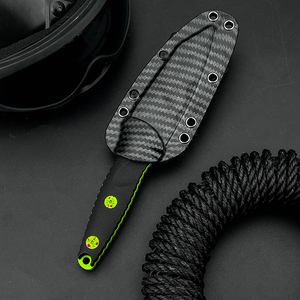 Couteau utilitaire multifonctionnel de petite taille pour l'extérieur, EDC 8Cr13MoV, manche en fibre de nylon, F400, qualité industrielle, camping, survie, OEM - Product Image 5