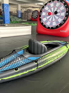 Ensemble de <span class=keywords><strong>kayak</strong></span> gonflable pliable en PVC <span class=keywords><strong>Challenger</strong></span> K1 68305 pour la pêche à la dérive, les sports nautiques en plein air, durable, 1 personne - Product Image 5