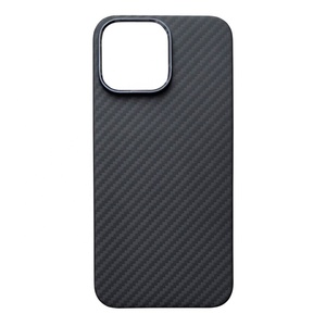 Cubierta dura de fibra de aramida real para iPhone 16 Pro Max, acabado de fibra de carbono, protección contra caídas de grado militar, funda para teléfono móvil - Product Image 1