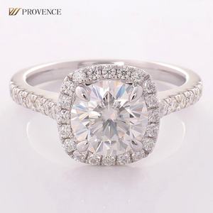 Anillo de Oro Amarillo de 14K con Moissanita, Anillo Clásico de Compromiso y Propuesta de Matrimonio con Seis Garras, para Regalo y Fiesta, Joyería Fina Personalizable - Product Image 2