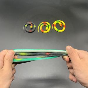 2023 nouveau Design 50mm 65mm 90mm 100mm couleur unie serpent jouets TPR caoutchouc Capsule jouets pour enfants blague jouets - Product Image 4