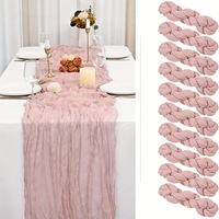 Nappe en soie plissée style nordique Bali pour décoration de mariage, tissu plissé rose pour décoration de salon