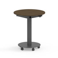 Table de discussion ronde électrique à hauteur réglable à moteur unique, table de réunion mobile, table de travail de bureau pour le personnel