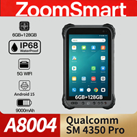 Tableta Robusta de Grado Industrial UM980 GNSS RTK A8004 5G con Android 15, Pantalla AER de 8 Pulgadas, IP68, Resistente a Caídas de 1.2 m, Qualcomm 2.2 GHz, GPS, NFC