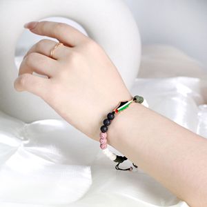 Bracelet drapeau de Palestine pour hommes et femmes perles naturelles réglables bijoux de solidarité goutte à goutte huile cadeau élégant Bracelet commémoratif - Product Image 5