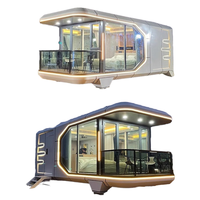 Maison Modulaire Préfabriquée en Acier Galvanisé avec Design Moderne, Espaces de Couchage en Capsules, Fenêtres en Verre Triple Vitrage et Sol Intégré