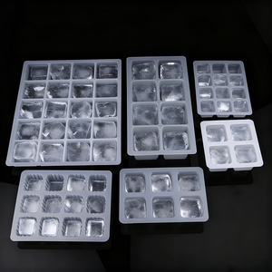 Barquette <span class=keywords><strong>à</strong></span> glaçons jetable personnalisée en plastique alvéolé 4/20 cavités pour congélation - Product Image 2