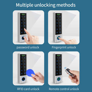 Kit de Control de Acceso para Puerta con Lector de Teclado Inalámbrico, Desbloqueo por Control Remoto RFID, Contraseña y Huella Dactilar Biométrica EM de 125KHz, IP65 - Product Image 6