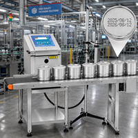 Nouvelle imprimante industrielle CIJ à jet d'encre continu, imprimante d'étiquettes, encre à solvant, impression de date haute vitesse, machine de codage par lots de codes-barres