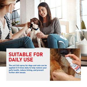 <span class=keywords><strong>Spray</strong></span> <span class=keywords><strong>cicatrisant</strong></span> pour <span class=keywords><strong>animaux</strong></span> de compagnie pour chien et chat, aide à la cicatrisation et réparation de la peau, soulage les rougeurs, la sécheresse, les démangeaisons, les abrasions et les irritations cutanées chez le chien. - Product Image 6