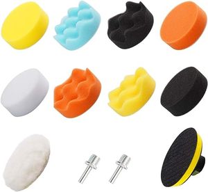 Hot Sale 80mm 3-Inch Car Foam Drill <strong>Polishing</strong> <strong>Kit</strong> 8pcs Buffing Sponge Pads OEM Customizable - Product Image 5