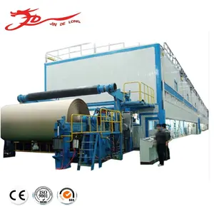 Fabricante personalizado Fourdrinier Wire Kraft Paper Machine 150t/D Máquina automática de fabricación de papel corrugado Hecho en China
