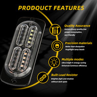 Luz estroboscópica de advertencia para coche y camión, lámpara de tráfico ámbar de 12V y 24V, barra de luz intermitente, barata
