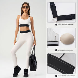 Ensemble Yoga Femme Personnalisé en Gros Haute Qualité Soutien-gorge Leggings <span class=keywords><strong>de</strong></span> Sport Ultra Extensibles Effet Push-Up 2025 Nouveauté pour la Salle <span class=keywords><strong>de</strong></span> Sport et Quotidien avec Logos Personnalisés - Product Image 5