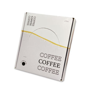 Marca de Taiwán de primera calidad, embalaje de té de café de grado alimenticio reutilizable, caja de tablero de mensajes impresa en offset, modelo N6, laminación mate - Product Image 1