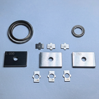 Pastillas de Precisión Compresibles de Acero Inoxidable Patentadas, Mecanizadas por CNC, con Protección de Brida Elástica, Insertos para Moldes, Precisión de 0.001 mm (Micras)