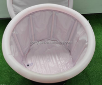 Baignoire pliable écologique noire de 75 cm x 80 cm pour adultes, pour bain de glace ou bain chaud