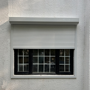 Volets roulants horizontaux à suspension en verre trempé à cadre fin en alliage d'aluminium à fenêtre simple en verre de conception moderne - Product Image 2