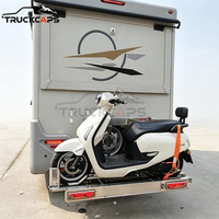 Porte-moto arrière pliable électrique en acier robuste, capacité de charge 160 kg, fixation sur attelage