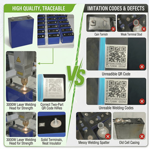 HULK Stock UE Paragon DIYTested MB560 628Ah avec Code QR <span class=keywords><strong>d</strong></span>'origine + Goujon M6 + Barres omnibus flexibles Écrous Plaque isolante DDP sans taxes ni TVA - Product Image 3
