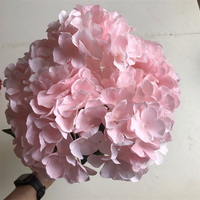 Bunga Hydrangea Sutra Buatan C-391 Putih Pink Biru Besar 5 Kepala untuk Dekorasi Pesta Pernikahan Grosir