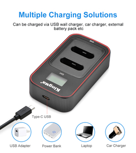 ชุดอุปกรณ์ชาร์จแบตเตอรี่ KingMa NP-BX1 สำหรับกล้อง Sony Cyber-shot ZV-1 <span class=keywords><strong>II</strong></span> <span class=keywords><strong>RX100</strong></span> VII VI V IV III AS300 X3000 ZV1 อุปกรณ์เสริมสำหรับกล้องวิดีโอบล็อก - Product Image 2