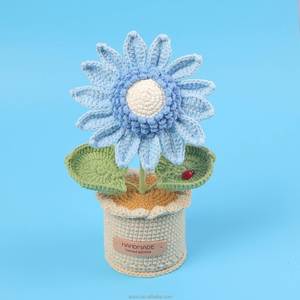 Maceta de Girasol Tejida a Mano para Decoración del Hogar, Navidad, Halloween, Graduación, Día de la Madre, Pascua, Venta al por Mayor - Product Image 3