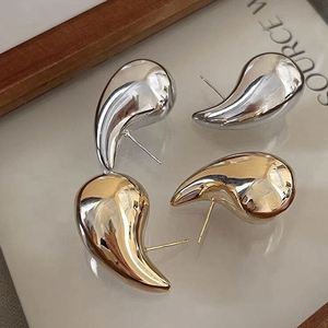 Pendientes de Moda Chapados en Oro de 18k, Acero Inoxidable, Pendientes de Gota de Agua Chapados en Oro de 18k para Mujer, Joyería - Product Image 3