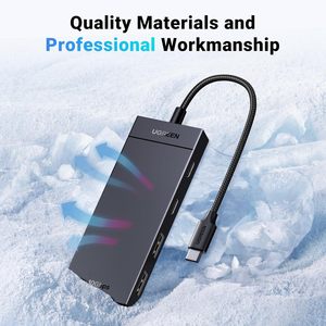 Ugreen ฮับ USB-C 10Gbps อะแดปเตอร์4พอร์ตพร้อม USB-A และ3.2 USB-C สำหรับ MacBook <span class=keywords><strong>pro</strong></span>/air <span class=keywords><strong>iPad</strong></span> <span class=keywords><strong>Pro</strong></span> iPhone 15/15 <span class=keywords><strong>PRO</strong></span> MAX พื้นผิวแล็ปท็อป - Product Image 6