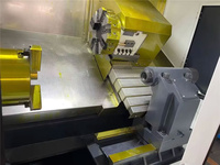 Petit centre de tournage CNC TCK46M, diamètre de rotation 460 mm, longueur de tournage 490 mm, commande FANUC, pour la fabrication de moules et la production mécanique.