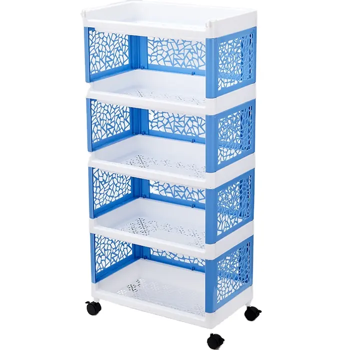 Hot Selling High Quality Multi-Layer Kitchen Storage Rack Durable Commodity Shelf With Wheel