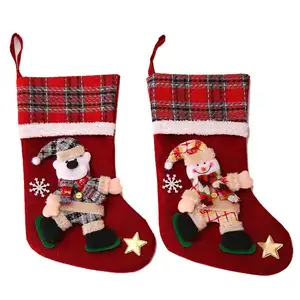 AOQI calcetines personalizados divertidos ecológicos Etiqueta Privada zapatilla de Navidad dedo del pie deporte Navidad calcetines de punto en una caja calcetines Argyle