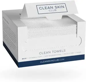 Clean Towels, Worlds 1ST Acne Fighting Biodegradable Face Towel Award Winning Dermatology Tested & Approved Super Soft