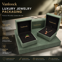 Boîte à bijoux de luxe en microfibre avec logo personnalisé, boîte d'emballage pour bague et collier, coffret cadeau en velours de qualité supérieure pour emballage de marque