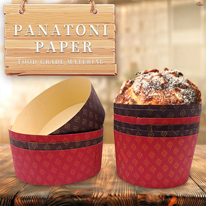 XR all'<span class=keywords><strong>ingrosso</strong></span> rotondo 6 pollici Panettone torta tazza Chiffon teglia stampo Paska stampo Panettone resistente al calore porta carta Heathy - Product Image 1
