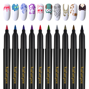 Juego de 10 Rotuladores de Punta Fina de Colores, 12 Marcadores de Arte, Bolígrafos de <span class=keywords><strong>Uñas</strong></span> con Punta Plana, Base de Agua, 10 <span class=keywords><strong>Pinturas</strong></span> Acrílicas <span class=keywords><strong>para</strong></span> <span class=keywords><strong>Uñas</strong></span>, Esmalte en Gel - Product Image 3