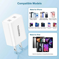 Chargeurs de batterie pour téléphone portable Fulosora, bloc de charge rapide USB C, bloc de charge USB C 2 pièces